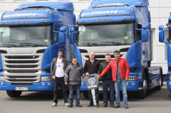Scania. Мощный тягач отправился в Россию